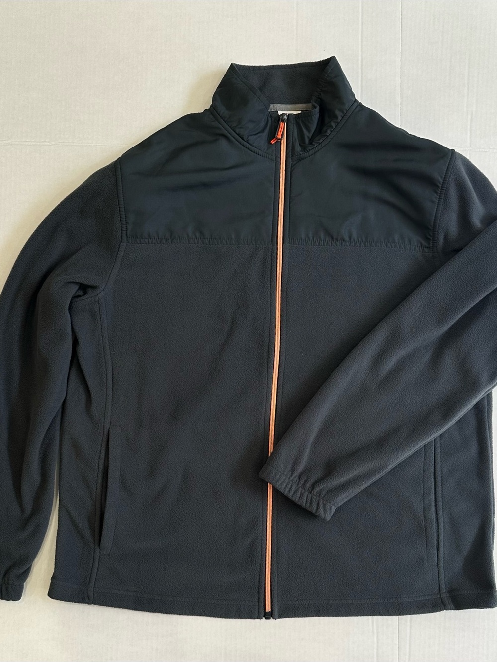 STARTER Black Performance Jacket with Orange Zip
